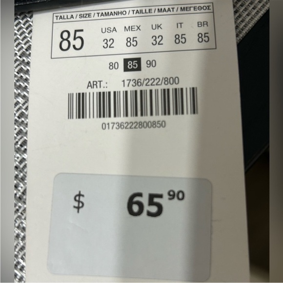 Zara 100% METAL MESH TRIM
LEATHER BELT - Picture 4 of 5